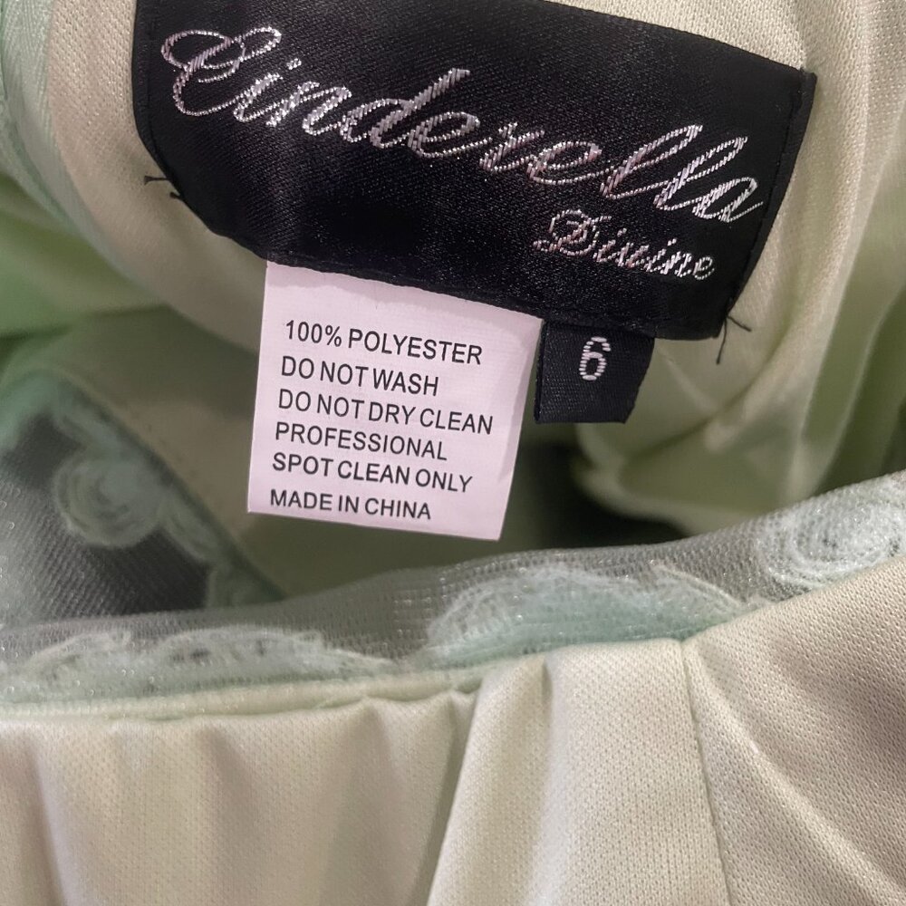 Cinderella Divine Mint Green Maxi Long Evening Dress Prom Wedding Party - Picture 10 of 12